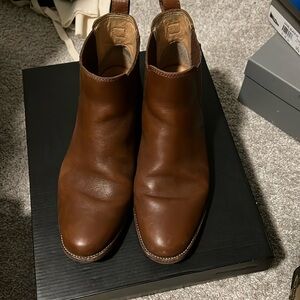 MADEWELL CHELSEA BOOT — TAN — fair condition, offering at a steal!